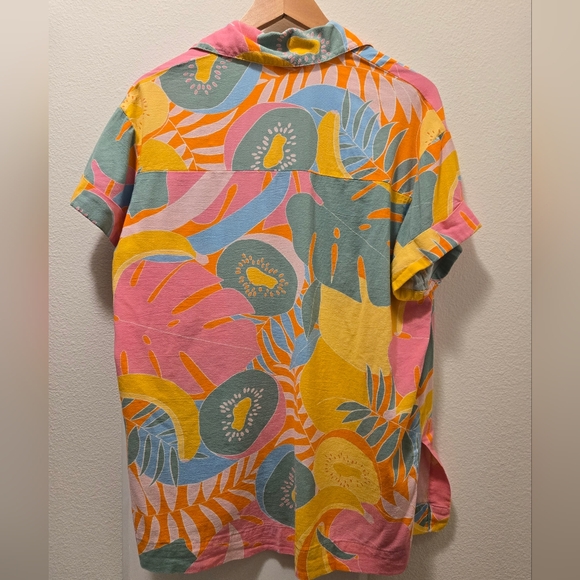 Show Me Your Mumu Parker Button Down and Short in Tropical Fruit - Picture 4 of 7